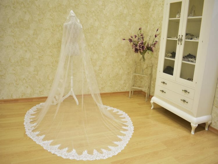 Velos de novia, blondas, tulle, tul, bordados, velos para vestidos de novia, díab, encaje, encaje para novia, bodas, elegancia, día de celebración.