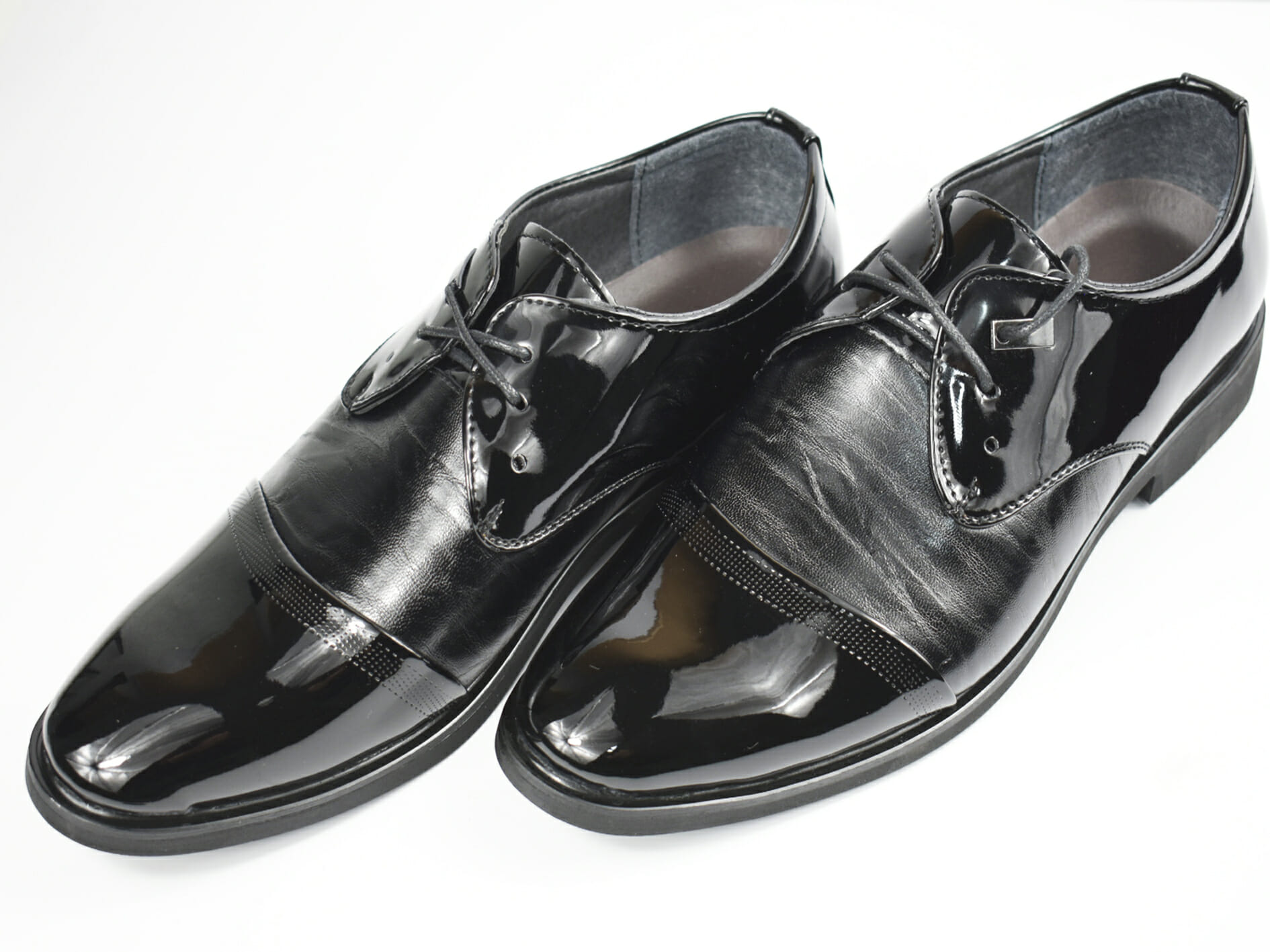 Emulación famélico Tableta Zapatos negros piel punta de brillo - El Taller de Regina